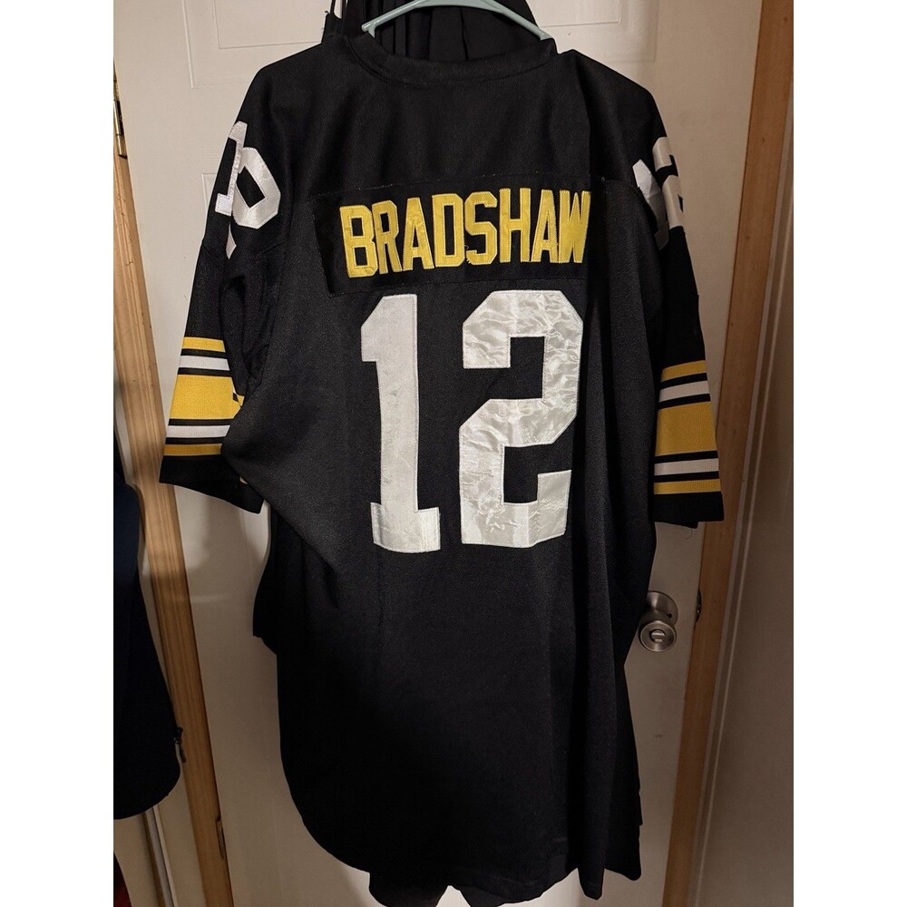 Terry Bradshaw Steelers Jersey 54 Mitchell & Ness Bicentennial Patch